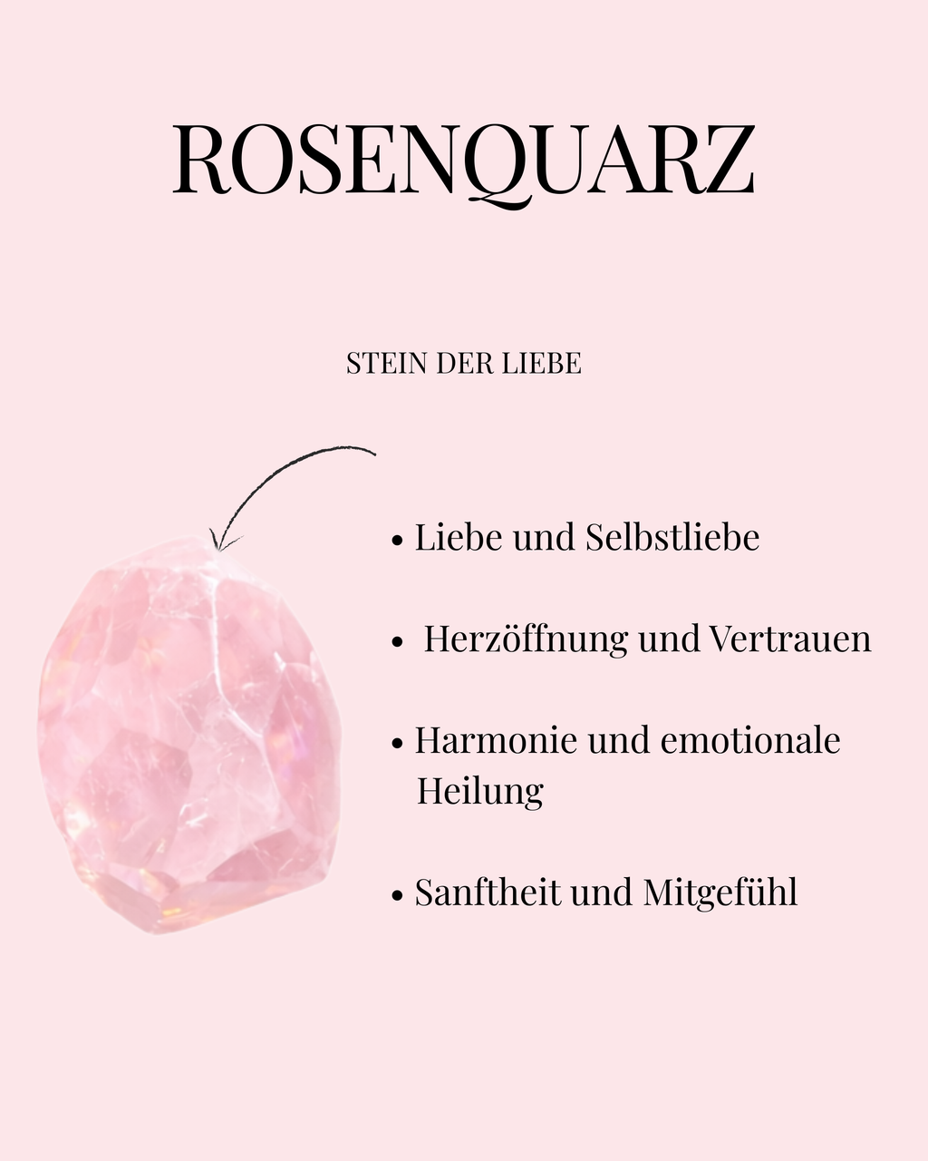 Lunara Kette - Rosenquarz